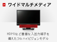 ���C�h �}���`���f�B�A�@HDMI�ȂǖL�x�ȓ��o�͒[�q��������t���n�C�r�W�������f��