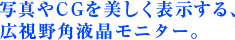 �ʐ^��CG��������\������A�L����p�t�����j�^�[�B
